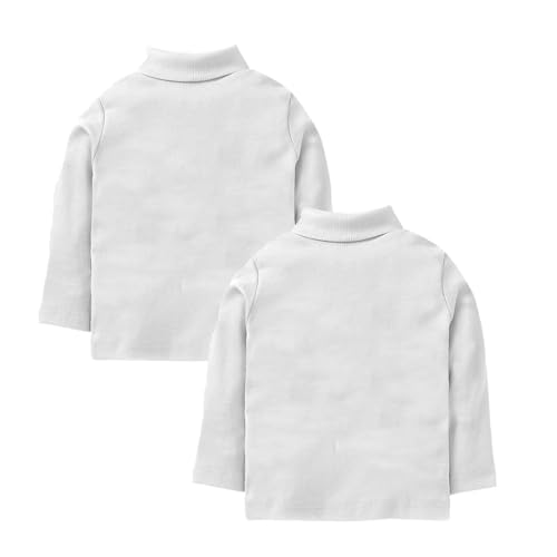 Image of REVOLTEK Boy's and Girl's 100% Cotton Full Sleeve Turtle High Neck T-Shirts Pack of 2
