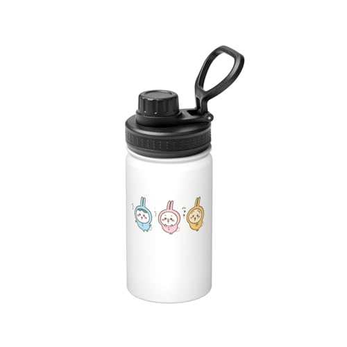 ステンレスカップ ちいかわ コーヒーカップ 大容量 保温 保冷 直飲み 真空断熱 蓋付き 水筒 マグボトル かわいい キャラクター 車載 持ち運びやすい ビール 家庭用 車用 オフィス プレゼント 350ml