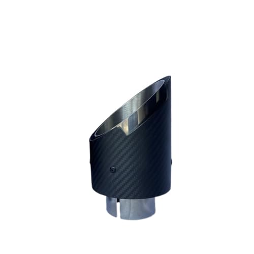Embout d'échappement universel 101mm en acier inoxydable argenté pour sortie droite 60mm de voiture