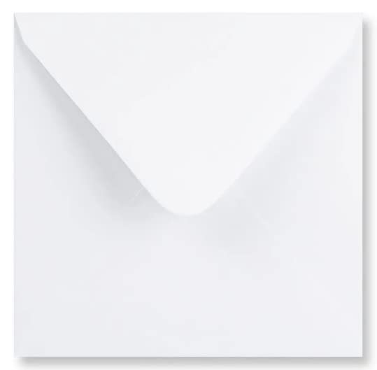 5"x7" (133x184mm) Coloured Envelopes for Greeting Cards Wedding Invitations & Crafts Pack of 100 (White), 133mm x 184mm