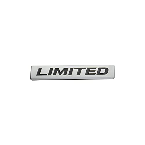 Image of 2Pack Limited Emblem 3D Metal Decal Rear Trunk Sport Badge Sticker Fender Script Nameplate Universal Use (Silver Black)
