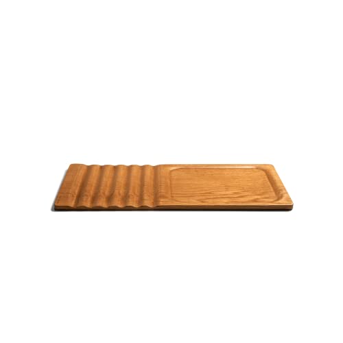 Image of DailyObjects Striate Wooden Tray for Storage Organizer | Designed for Laptops, Tablets, Stationery and Mobile Phones | HeavyDuty Portable Compatible with Desk /Table