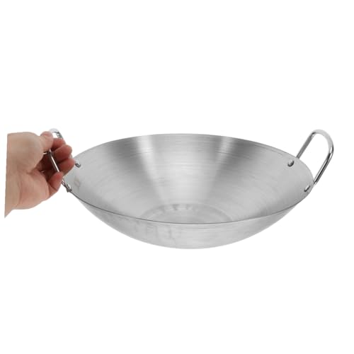 Wok de Acero Inoxidable con Doble Asa y Fondo Redondo miniatura 4