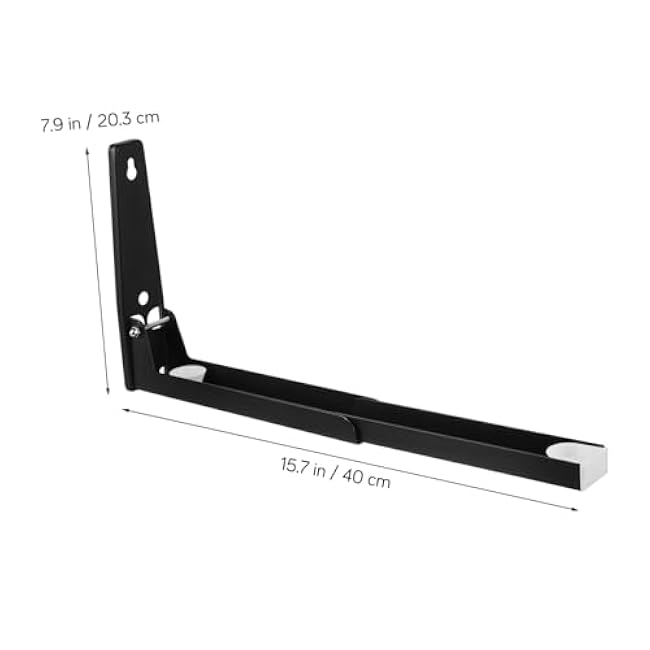 Stainless Steel Microwave Oven Bracket Universal Wall Mounting Bracket Space-Saving Kitchen Organizer