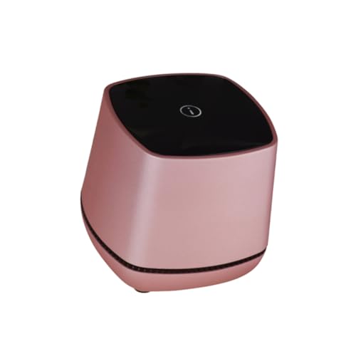 TEHAUX Portable Rose Gold USB Powered Desktop Bass Sound Speaker Compact Mini Wired Computer Speaker with Volume Control Small Stereo Music Player for Laptop Office Home Use