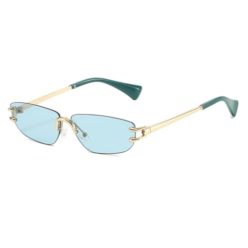 Lunettes de soleil protection UV400 œil de chat luxe en métal vintage