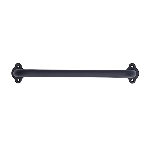 Marhynchus Wooden Door Handle, Practical Carbon Steel Black Barn Door Handle for Wooden Gate for Garage Door for Cabinet Door