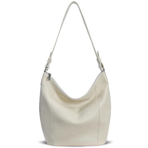Image of Iswee Soft Leather Hobo Shoulder Crossbody Handbag Purse for Women Tote