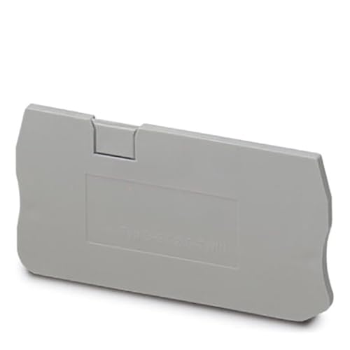 Placa final D-ST 2,5-TWIN gris para tapa lateral de bornas en carril DIN de cuadros