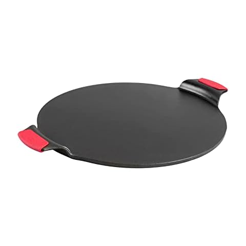 Sartén para pizza de hierro fundido de 15 pulgadas con empuñaduras de silicona de Lodge Cover