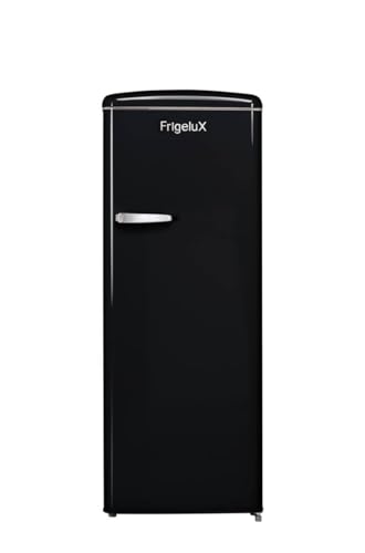 FrigeluX Réfrigérateur Armoire Retro Vintage Noir 218L RF218RNA++