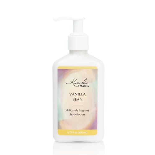 Kuumba Made Vanilla Bean Body Lotion, Hydrating Daily Moisturizer with Shea Butter & Botanical Oils, Vegan, 6.75 Oz
