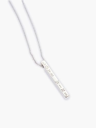 Emotional Bar Necklace with Gift Card Available in Two Colors 925 Sterling Silver and 14K Gold Plated – Inspirational Word Jewelry – Gift for Women – Adjustable Chain2