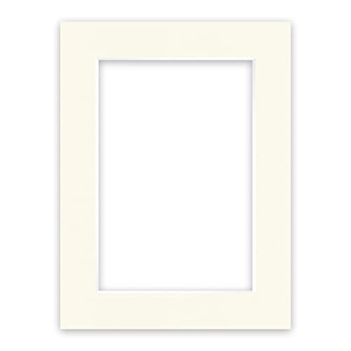 nielsen Conservation Picture Mount - Ivory White 60x80cm - Fits 40x60cm Photo - Acid-Free, pH Neutral and Protective, Smooth Surface