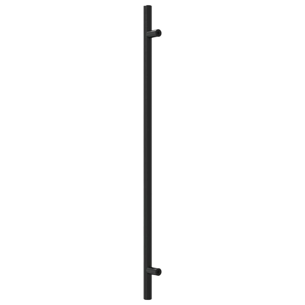 Tiradores para muebles, 20 unidades, color negro, acero inoxidable, 320 mm de distancia, para cajones, puertas, cocinas, cómodas, armarios, baños, oficinas, diseño en forma de T, resistentes a