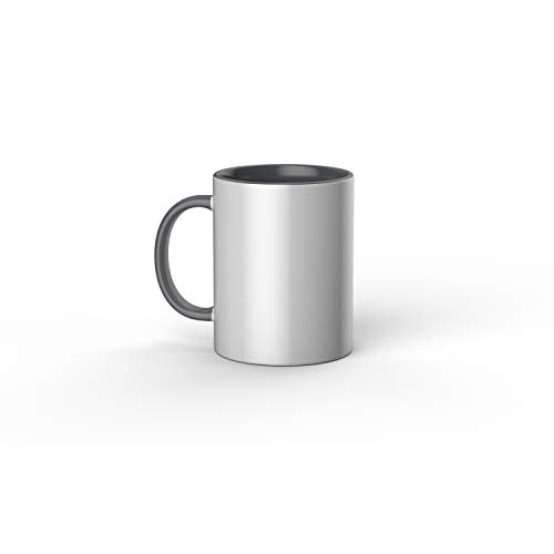 Cricut Taza en blanco y gris de 425 ml (15 onzas), taza de sublimación de tinta infusible para uso Mug Press Infusible…