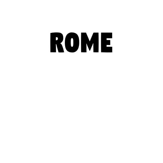 Rome: A Home Design decorative book for coffee tables, shelves, end tables, and interior design styling - Housewarming Gift Decorum - stack decor ... any room in home (Fashion City White Cover)