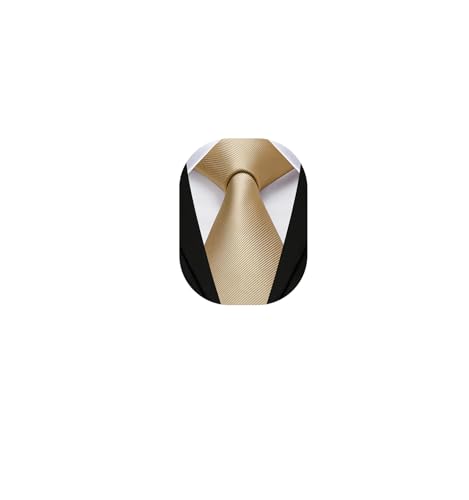 Image of Enlision Ties for Men Solid Color 3.35 inch Formal Business Necktie Classic Satin Mens Wedding Party Ties