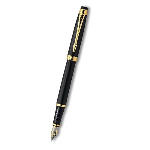 Image of Venti Fountain Pen - Metal Luxury Pen, Schmidt Nib (Medium), Best Pen Gift Set for Men & Women, Professional, Executive, Office, Nice Pens,Return Gift (F102-Black)