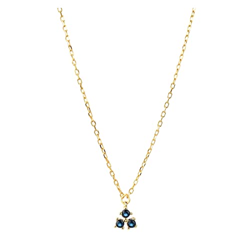 Collier en argent hypoallergénique anti-ternissement à pendentifs zircon