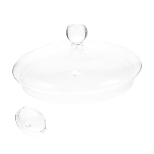 Toyvian Tapa de Vidrio Borosilicato para Olla de Cubierta Transparente Multifuncional para Cocción y Estofado Recambio para Cacerolas y Ollas de Sopa Resistente al Calor