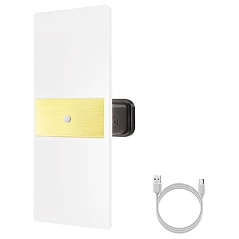 BIGMONAT Wall Light LED Wall lamp Motion Sensor Indoor Outdoor,USB Rechargeable Battery Wall Sconces Lamp,4000K Wireless Bedside Wall Lighting for Bedroom Hallway Kids Home Decor Mood Lighting Cover