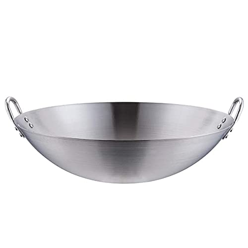 Wok de acero inoxidable, para estufa de gas, 65 cm miniatura 1