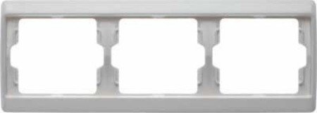 Hager ARSYS Rahmen Weiß Polar 3 Elemente horizontal Kunststoff