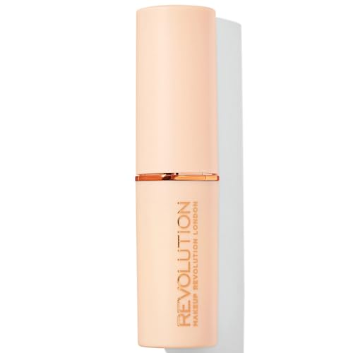 Makeup Revolution Fast Base Dewy Stick Foundation- F6, Dark Brown Luminous Foundation Stick | Non-Toxic, Cruelty-Free, Clean Makeup 6.2g