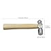 Mini Wooden Handle Round Head Hand Hammers,1 PCS Reinforced Ball Hammer,Round Head Wooden Handle,Escape Tool Hand Hammer for Prying Nails,Woodworking,Repairing,DIY