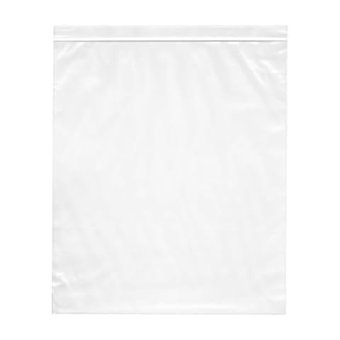 Large Ziplock 13x15, 2.5Mil Resealable Zipper Jumbo size Plastic 2Gallon Storage Poly Bags by VADUGAVARA (200) Cover