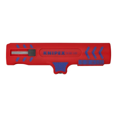 KNIPEX Cable Strippers, 0.2/0.3/0.8/1.5/2.5/4 mm², Red, Plastic, Wire Stripper, Tool