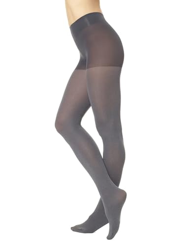 Image of HUE Women's Opaque Sheer to Waist Tights 40 Denier Soft High Waist Pantyhose