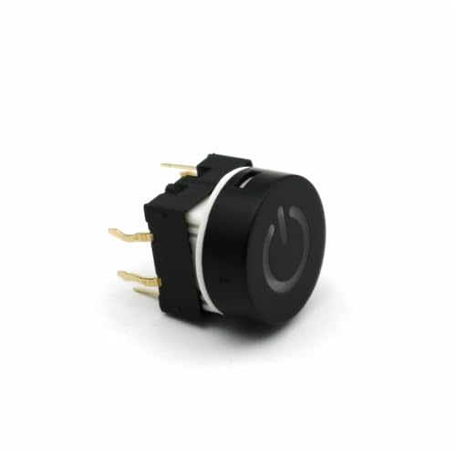 Interruptor táctil TS27 de 15mm con LED blanco botón momentáneo SPST 3