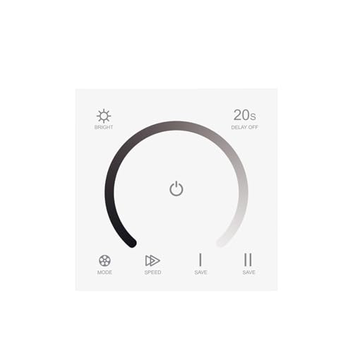 Variateur tactile en demi-cercle pour créer une ambiance salon cosy