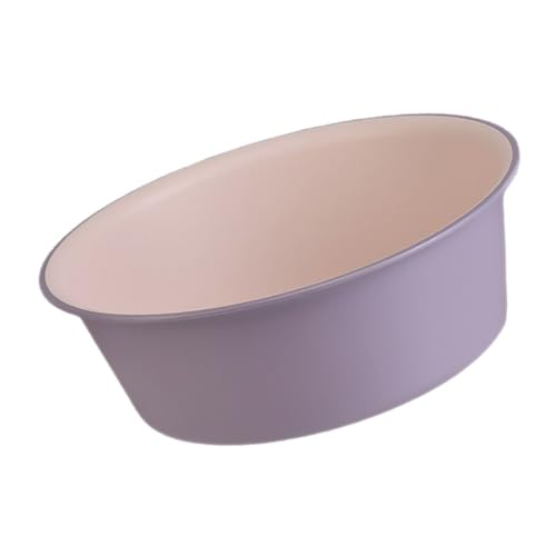 Beatifufu Lavabo de Pies Grande de Plástico Antideslizante con Diseño Bicolor Cubeta Multifuncional para Baño y Cuidado Personal para Casa y Salón