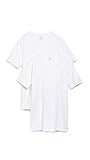 Calvin Klein Men's Undershirts Cotton Stretch 2 Pack V Neck Tshirts, White, X-Large
