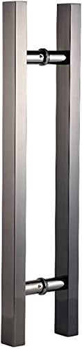 Poignée de porte carrée push-pull robuste pour l'entrée et le bureau - 4