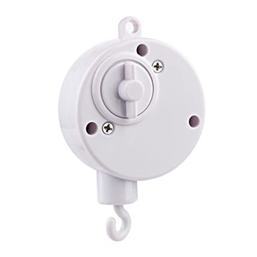 BESPORTBLE 1Pc Crib Musical Bell Holder Arm Bracket Wind Up Rattle for Soothing Sleep and Educational Play White