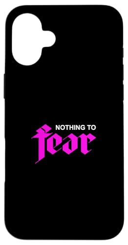 �s���N�J���[ Nothing To Fear �s���N�O���t�B�b�N �X�}�z�P�[�X iPhone 16 Plus �p