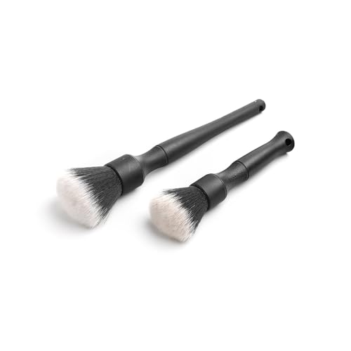 Detail Factory Ultraweiches Detailing-Pinsel-Set, bequemer Griff und kratzfreie Reinigung für Außen, Innenverkleidungen, Embleme, Abzeichen, Gauge-Cluster, Infotainment-Bildschirm