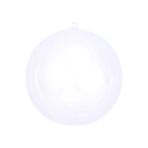 BESTOYARD Clear Plastic Ball Transparent Ball Christmas Tree Ornament Baubles 20cm Cover