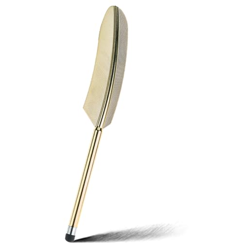 S Pen Replacement, Stylus Pens for Touch Screens, Input pen for Z Fold6, Multicolor Feather Stylus Compatible with Kindle Tablets Fold6/Fold5/Fold4/Fold3 Smartphones-Gold