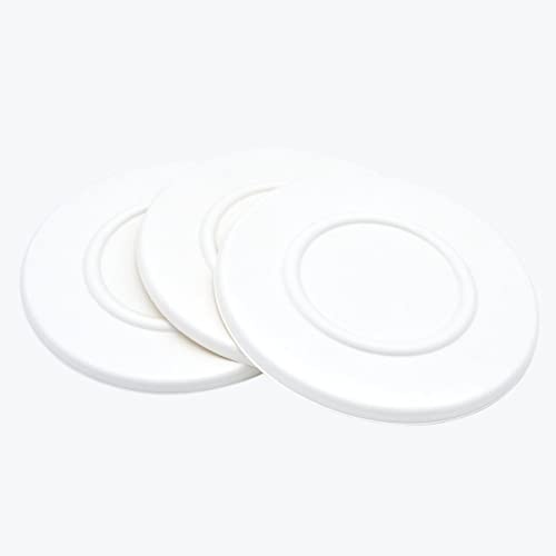 Reharvest 6.7\" Bowl Lids for 32 oz Bowls [Pack of 50], Heavy-Duty, 100% Biodegradable, Home Compostable, Plastic-Free, BPA-Free, Made of Plant-Based Sugarcane Bagasse Fibers