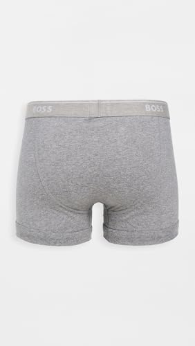 BOSS Mens BoxerBr 3P Bold Three-Pack of Stretch-Cotton Boxer Briefs with Logos