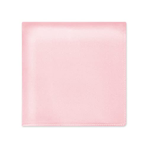 Selected Hanky 100% Pure Silk Pocket Square Solid Color Pink One Size