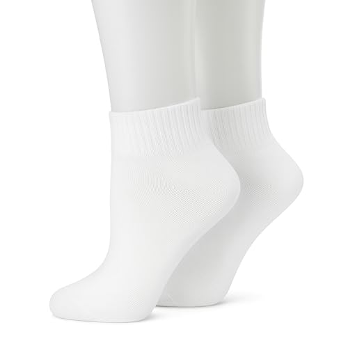 Women’s Cotton Ankle Socks 6 Pairs Size 6-10 All-White Soft Breathable Durable Everyday Socks for Sports Work Fitness Casual Wear2