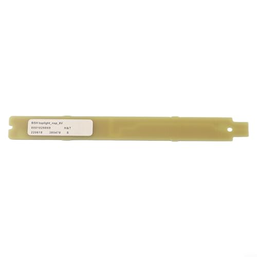 Volakebeing BSH 9001030205 - Barra de luz de metal para refrigerador Siemens Bosch, 112 x 12 mm, tira de iluminación LED interior compatible con modelos de 3 V 6 V 9001069888 (6 V (6 V)
