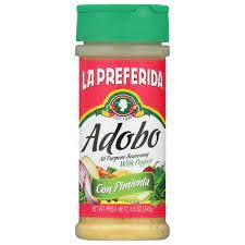 La Preferida Adobo All Purpose Seasoning, Latin Spice Blend, Savory Seasoning for Meat, Poultry and Vegetables, With Pepper, 8.6 Ounce Pack of 1