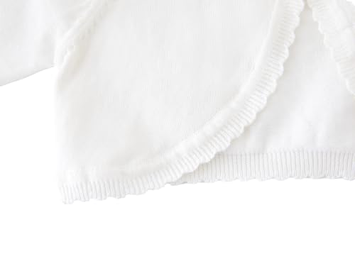 Girls Bolero Cardigan Sweater Toddler Kids Long Sleeve Button Knit Shrug Cropped Cover Up Jacket Tops3